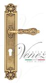 Дверная ручка Venezia на планке PL97 мод. Monte Cristo (франц. золото) под цилиндр