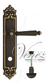 Дверная ручка Venezia на планке PL96 мод. Pellestrina (темная бронза) сантехническая